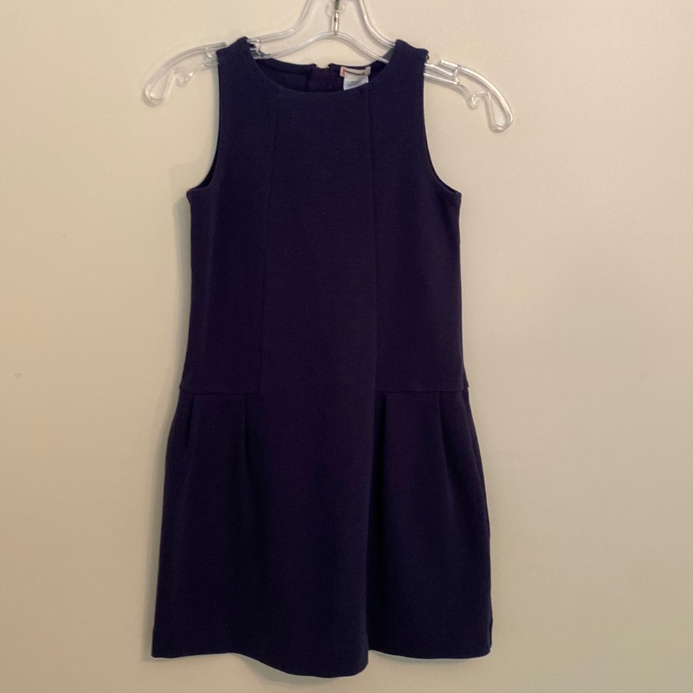J Crew Crewcuts Navy Knit School Uniform Dress/Jumper